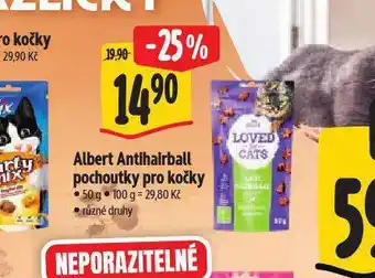 Albert Pochoutky pro kočky nabídka