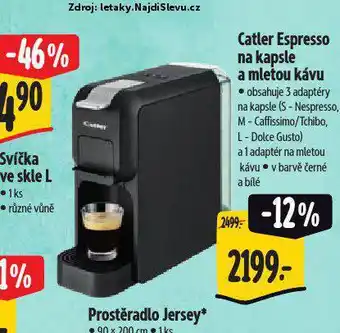 Albert Catler espresso na kapsle a mletou kávu nabídka