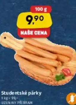 Coop Studentské párky nabídka