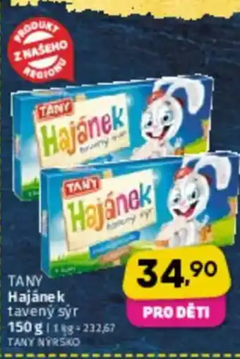 Coop TANY Hajánek tavený sýr nabídka