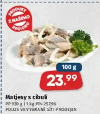 Coop Matjesy s cibuli nabídka