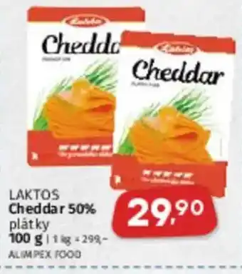 Coop LAKTOS Cheddar 50% plátky nabídka