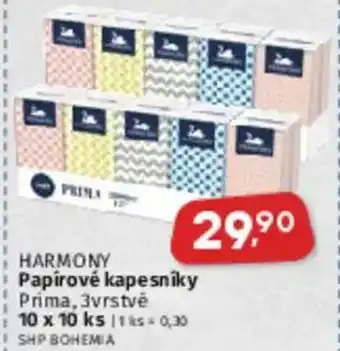 Coop HARMONY Papírové kapesníky nabídka