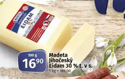 COOP TIP Madeta Jihočeský Eidam 30% t. vs. nabídka