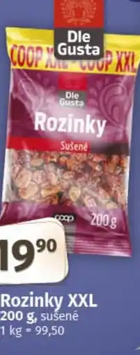 COOP TIP Rozinky XXL nabídka