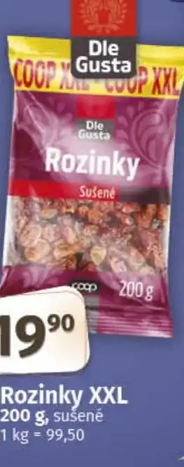 COOP TIP Rozinky XXL nabídka