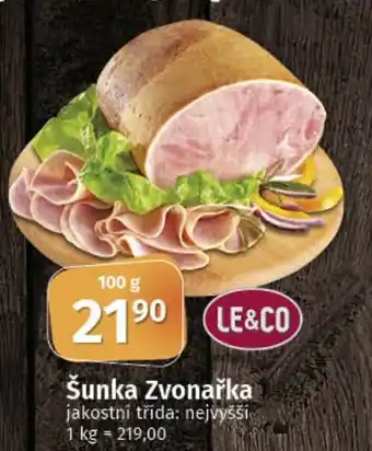 COOP TIP Šunka Zvonařka nabídka