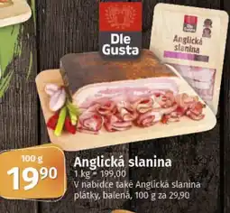 COOP TIP Anglická slanina nabídka