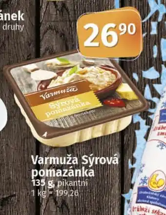 COOP TIP Varmuža Sýrová pomazánka nabídka