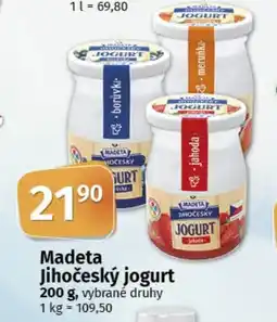 COOP TIP Madeta Jihočeský jogurt nabídka