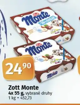 COOP TIP Zott Monte nabídka