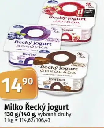 COOP TIP Milko Řecký jogurt nabídka