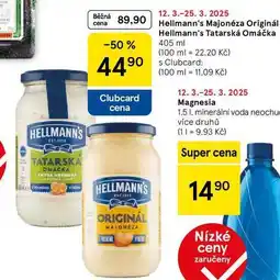 Tesco Hellmann's Majonéza Originál Hellmann's Tatarská Omáčka, 405 ml nabídka