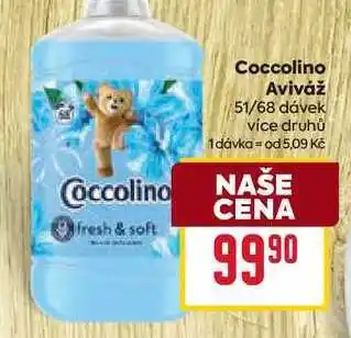 Billa Coccolino Aviváž 51/68 dávek nabídka