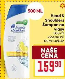 Billa Head & Shoulders Šampon na vlasy 500 ml nabídka