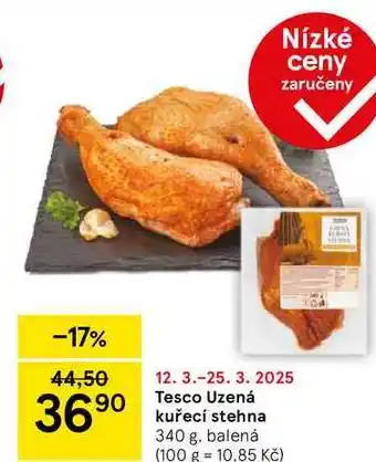 Tesco Tesco Uzená kuřecí stehna, 340 g nabídka