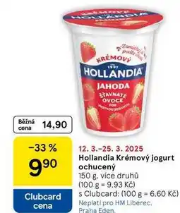 Tesco Hollandia Krémový jogurt ochucený, 150 g, více druhů nabídka