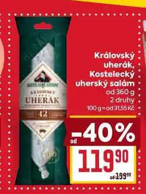 Billa Královský uherák, Kostelecký uherský salám od 360 g nabídka