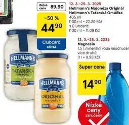 Tesco Hellmann's Majonéza Originál, 405 ml nabídka