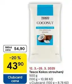 Tesco Tesco Kokos strouhaný, 500 g nabídka