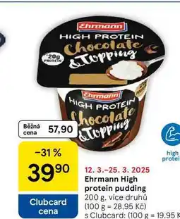 Tesco Ehrmann High protein pudding, 200 g nabídka