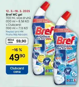 Tesco Bref WC gel, 700 ml, více druhů nabídka