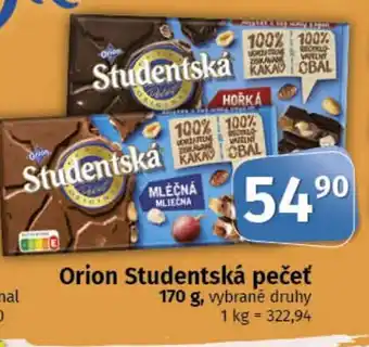 COOP TIP Orion Studentská pečeť nabídka