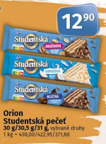 COOP TIP Orion Studentská pečeť nabídka