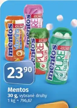 COOP TIP Mentos nabídka