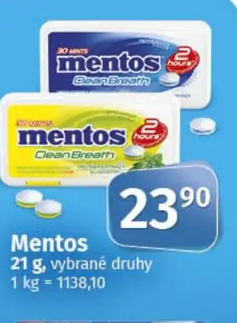 COOP TIP Mentos nabídka