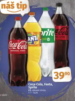 COOP TIP Coca-Cola, Fanta, Sprite nabídka