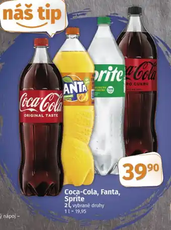 COOP TIP Coca-Cola, Fanta, Sprite nabídka