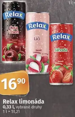 COOP TIP RELAX limonáda nabídka