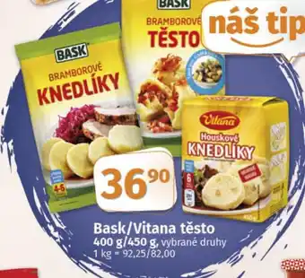 COOP TIP Bask/Vitana těsto nabídka