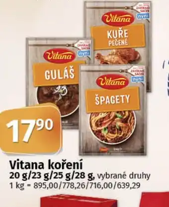 COOP TIP Vitana koření nabídka