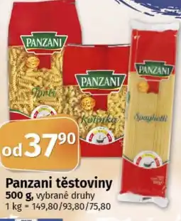 COOP TIP PANZANI těstoviny nabídka