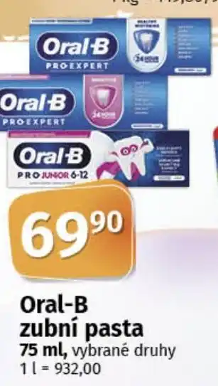 COOP TIP ORAL-B zubní pasta nabídka