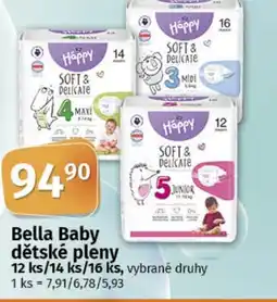 COOP TIP Bella Baby dětské pleny nabídka