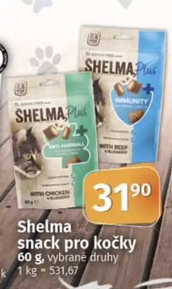 COOP TIP SHELMA snack pro kočky nabídka