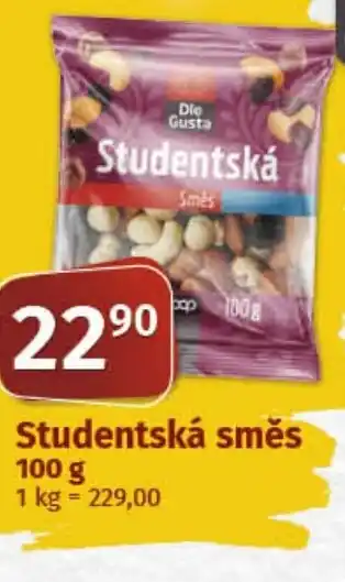 COOP TIP Studentská směs nabídka