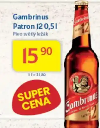 Kubík potraviny Gambrinus Patron 12 nabídka