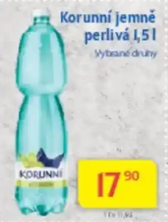 Kubík potraviny KORUNNI jemně perlivá nabídka