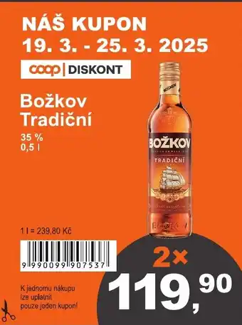 COOP DISKONT Božkov Tradiční 35% nabídka