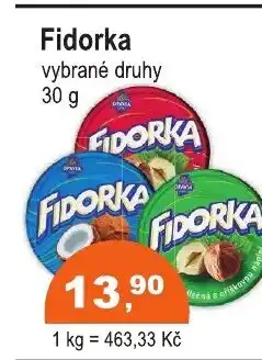 COOP DISKONT Fidorka nabídka