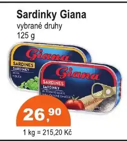 COOP DISKONT Sardinky Giana nabídka