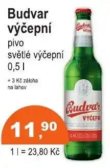 COOP DISKONT Budvar výčepní nabídka