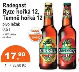 COOP DISKONT Radegast Ryze hořká 12, Temně hořká 12 nabídka