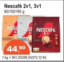 COOP DISKONT Nescafé 2v1, 3v1 nabídka