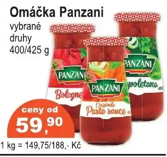 COOP DISKONT PANZANI Omáčka nabídka