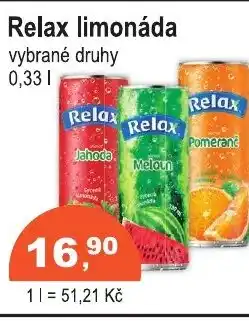 COOP DISKONT Relax limonáda nabídka